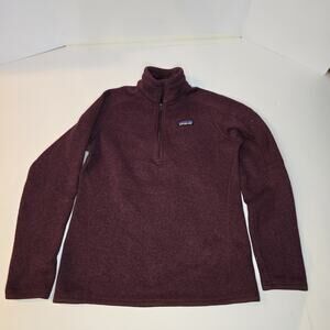 Patagonia Womens Size Med Better Sweater Worn Wear 1/4 Zip Sweater
